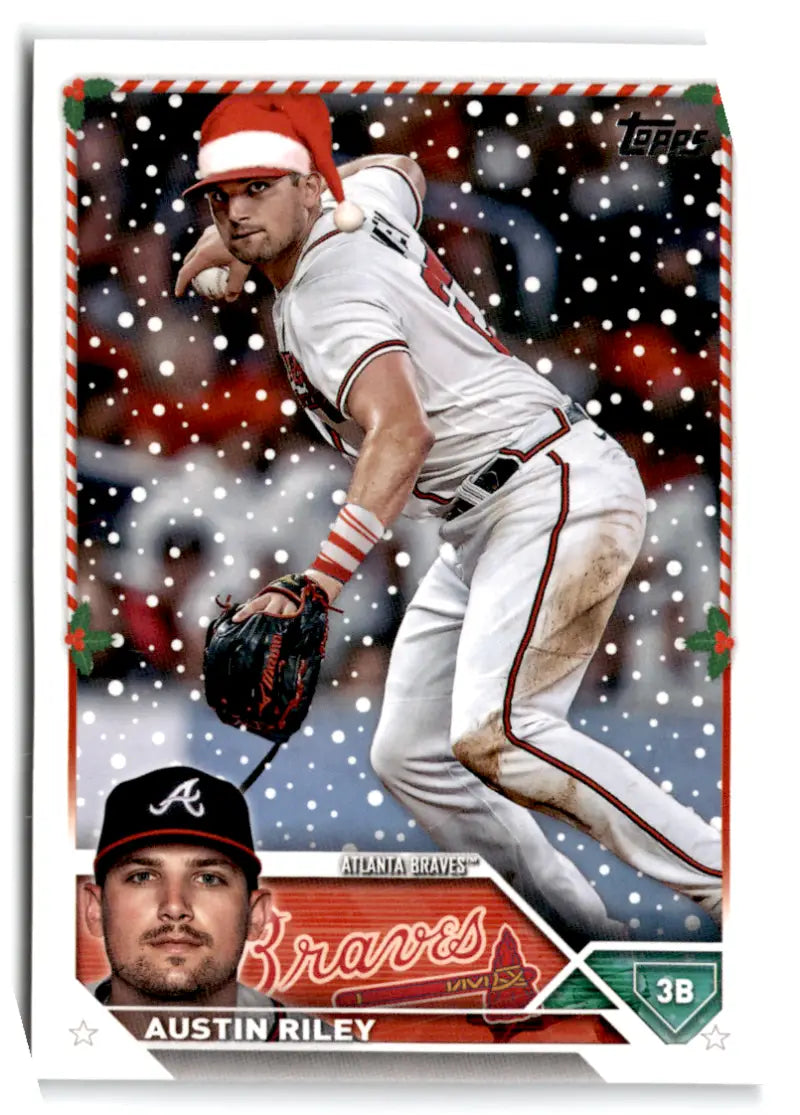 2023 Topps Holiday Short Prints Variations #H81 Austin Riley NM Near Mi ID:66620