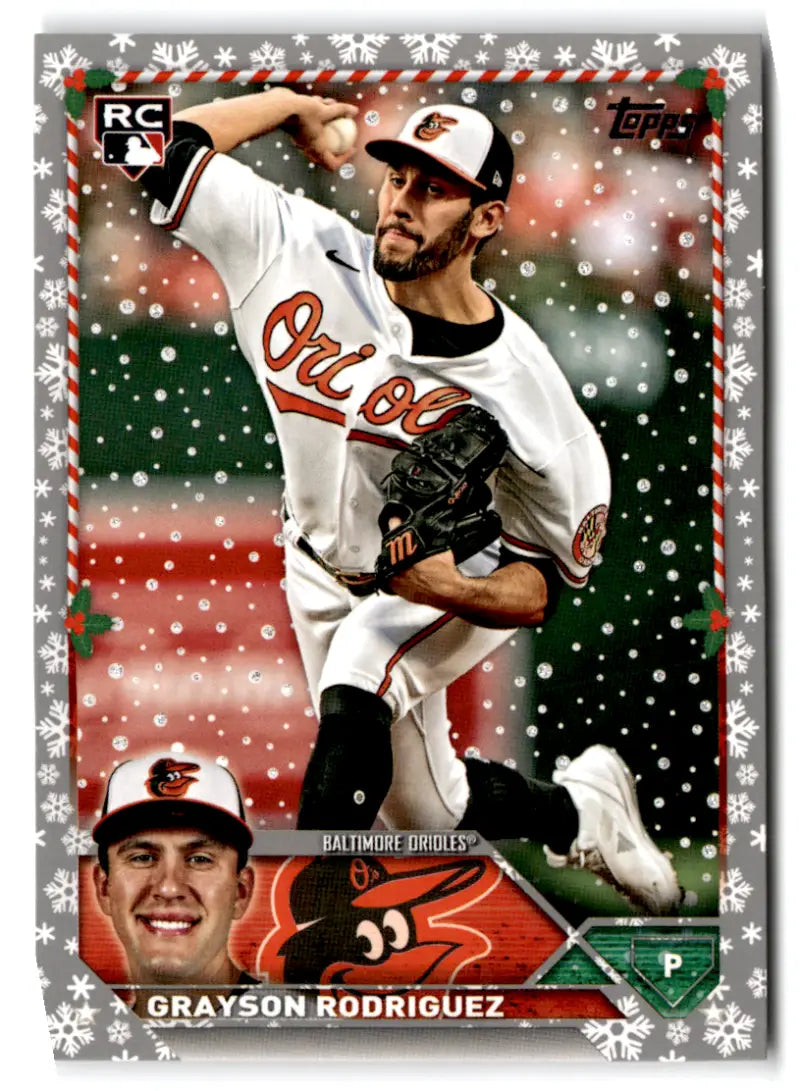 2023 Topps Holiday Metallic #H149 Grayson Rodriguez NM Near Mint RC Roo ID:66640