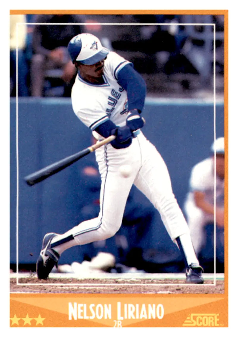 1988 Score #621 Nelson Liriano EX/NM RC Rookie Blue Jays ID:66744