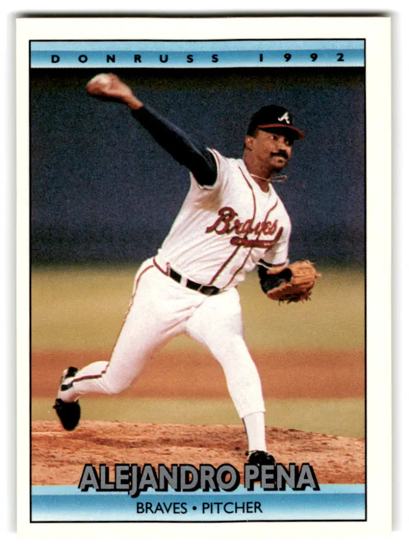 1992 Donruss #772 Alejandro Pena NM Near Mint Braves ID:67147