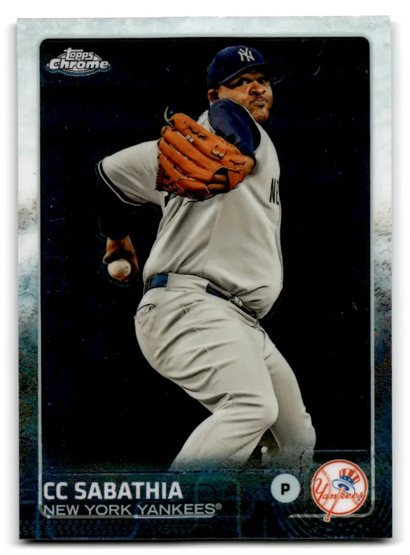 2015 Topps Chrome #143 CC Sabathia NM Near Mint Yankees ID:67256