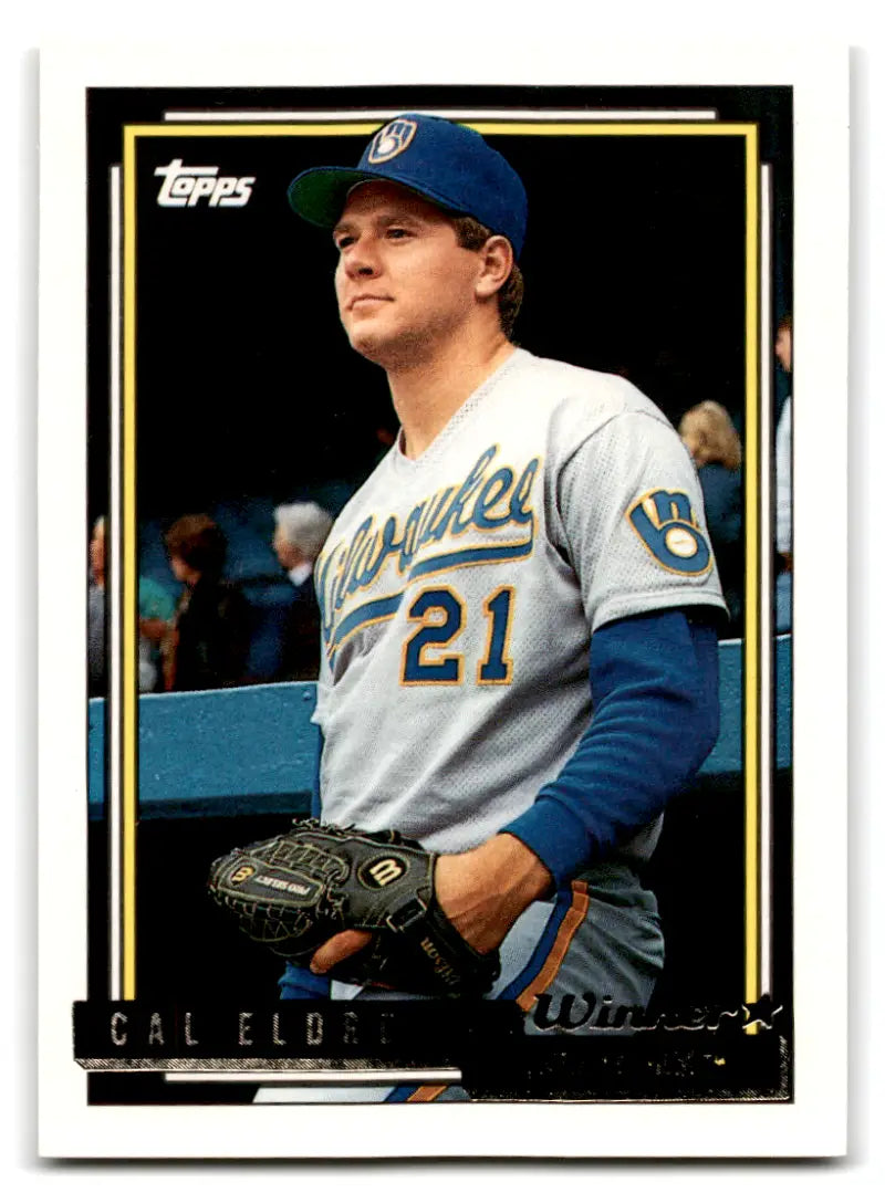 1992 Topps Gold Winners #433 Cal Eldred NM Near Mint Brewers ID:67258