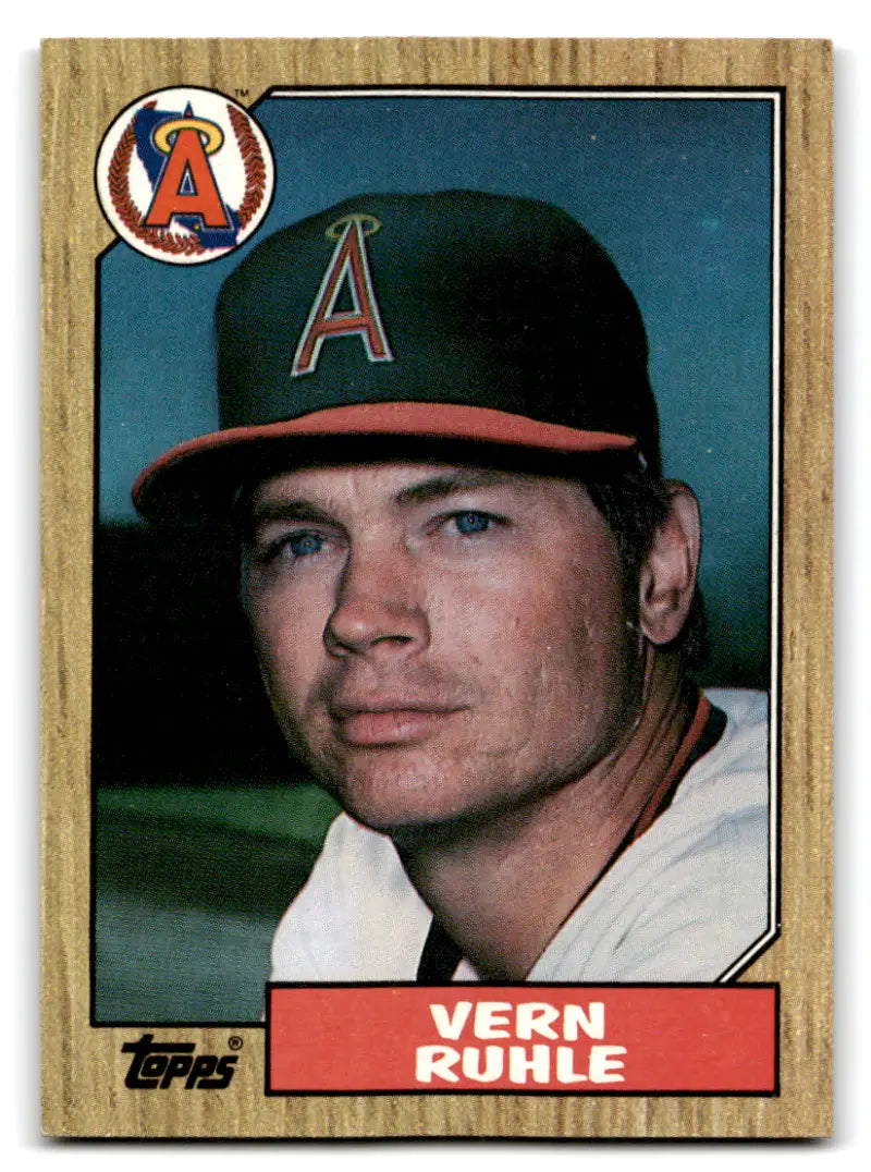 1987 Topps #221 Vern Ruhle NM Near Mint Angels ID:67318