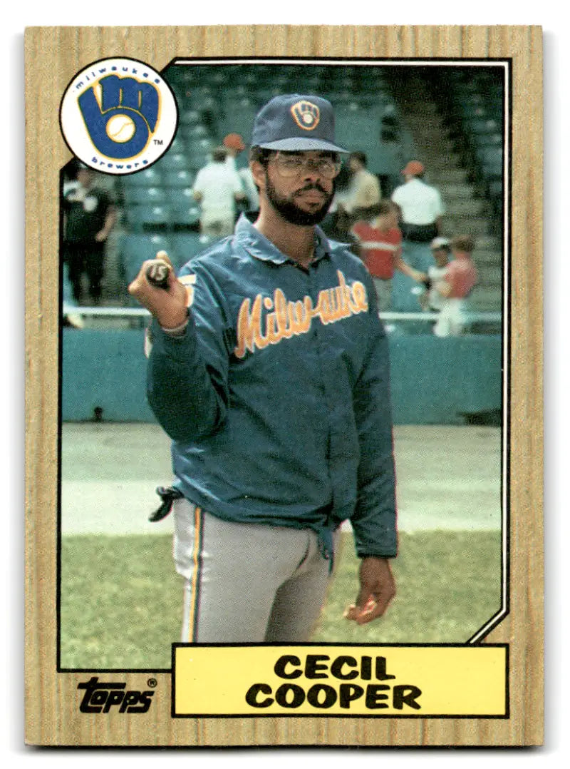1987 Topps #10 Cecil Cooper NM Near Mint Brewers ID:67322