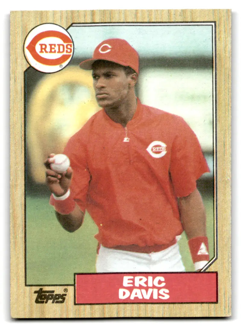 1987 Topps #412 Eric Davis EX Excellent Reds ID:67324