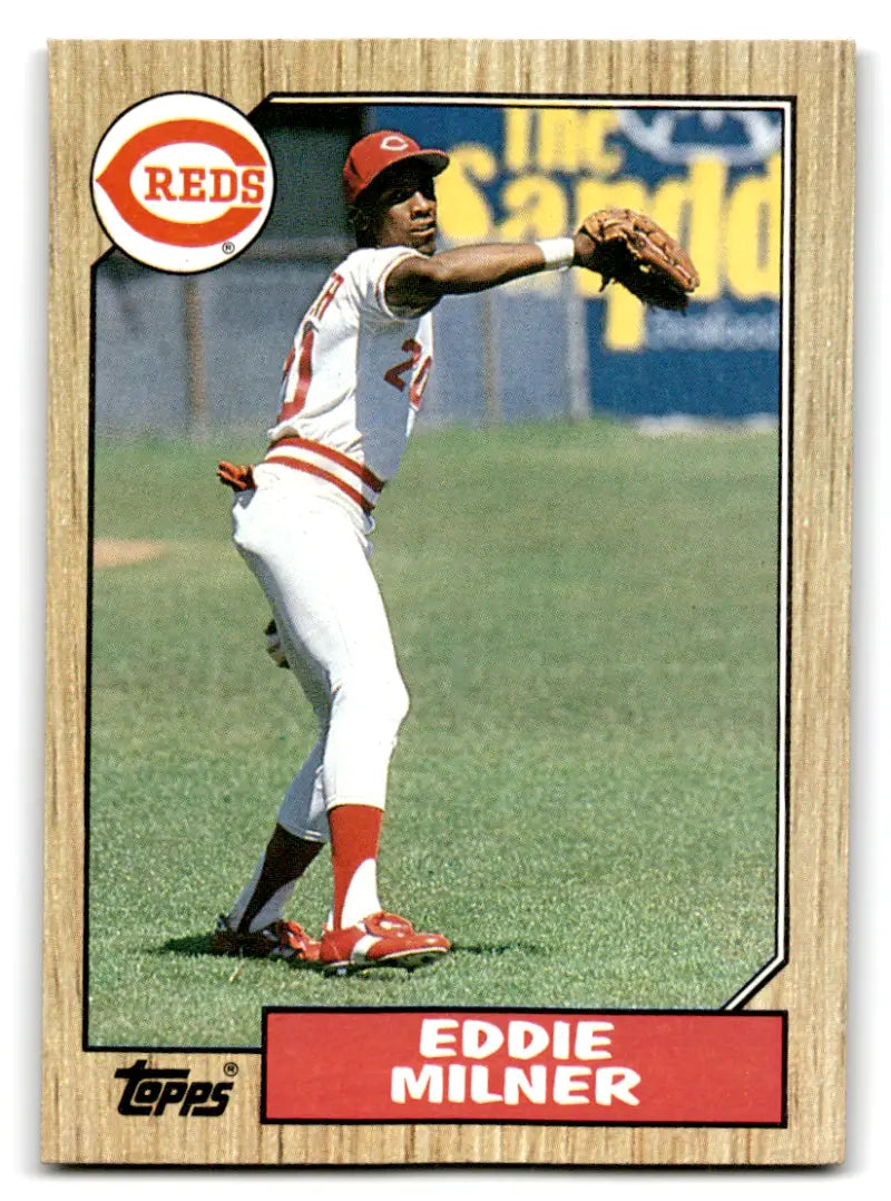 1987 Topps #253 Eddie Milner EX Excellent Reds ID:67328