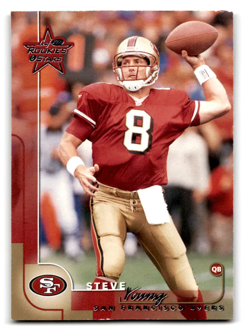 2000 Leaf Rookies and Stars #74 Steve Young EX Excellent 49ers ID:67978
