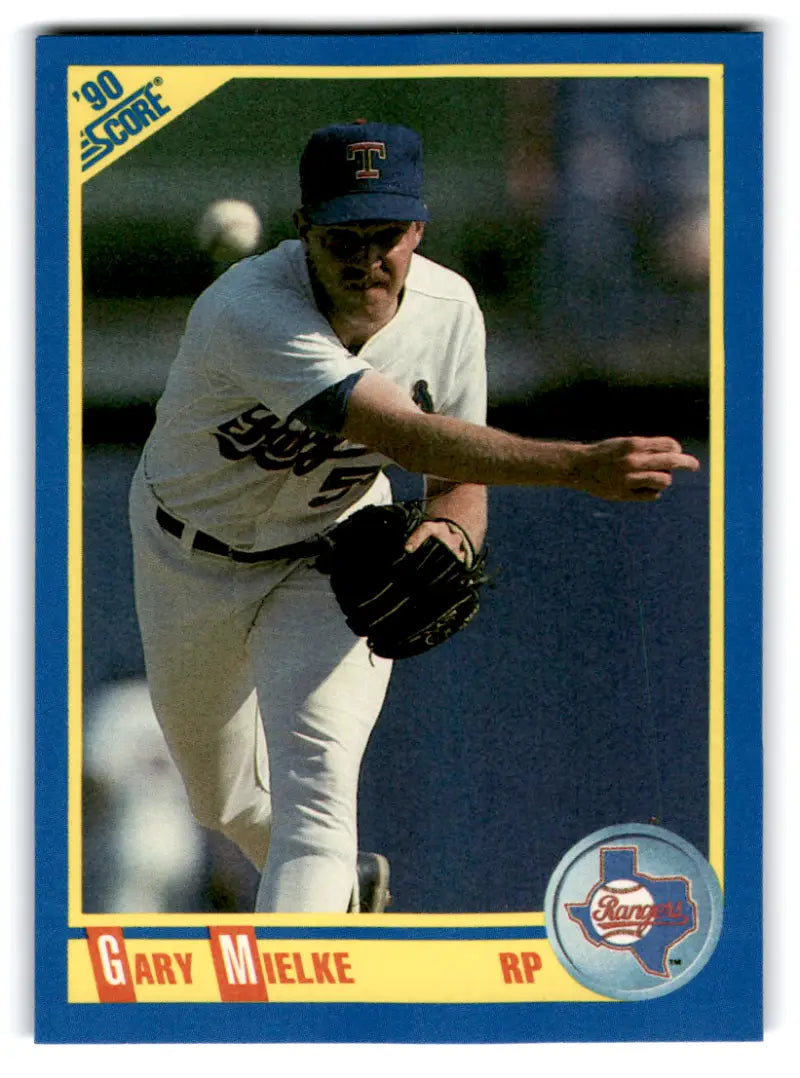 1990 Score #574 Gary Mielke NM-MT RC Rookie Rangers ID:70068