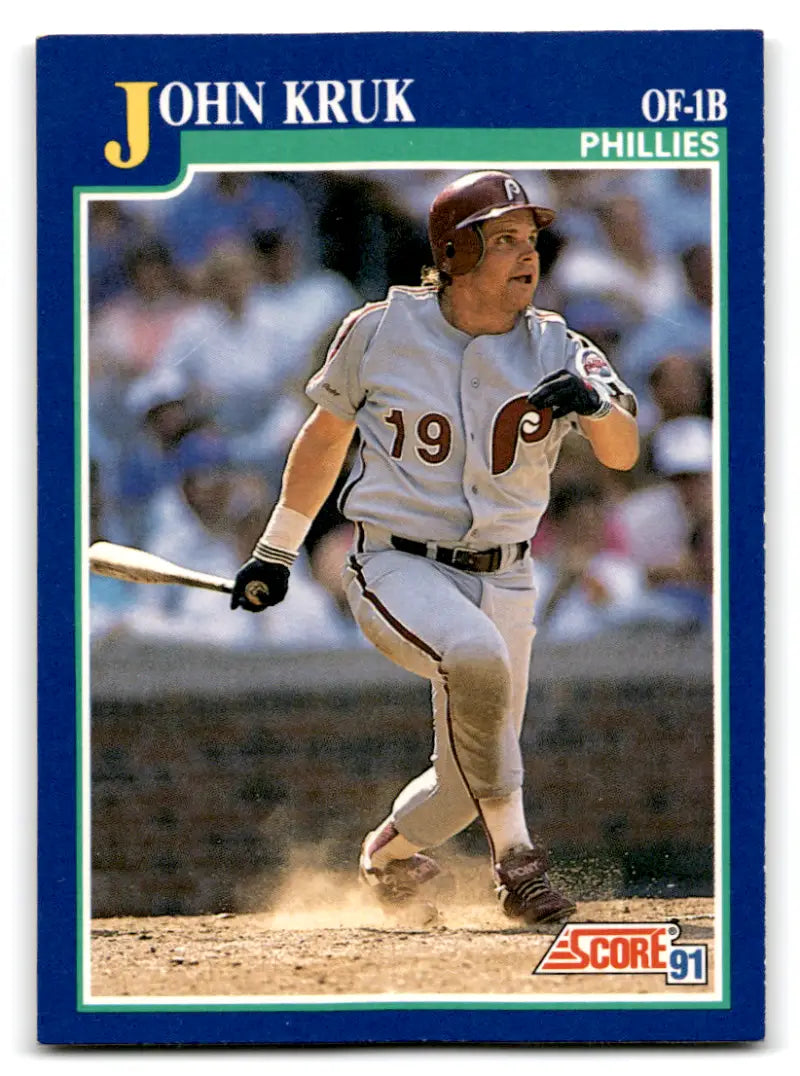1991 Score #94 John Kruk EX/NM Phillies UER ID:70084