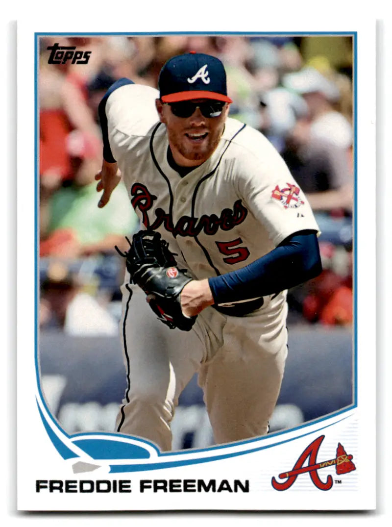 2013 Topps #105a Freddie Freeman NM-MT Braves ID:71559