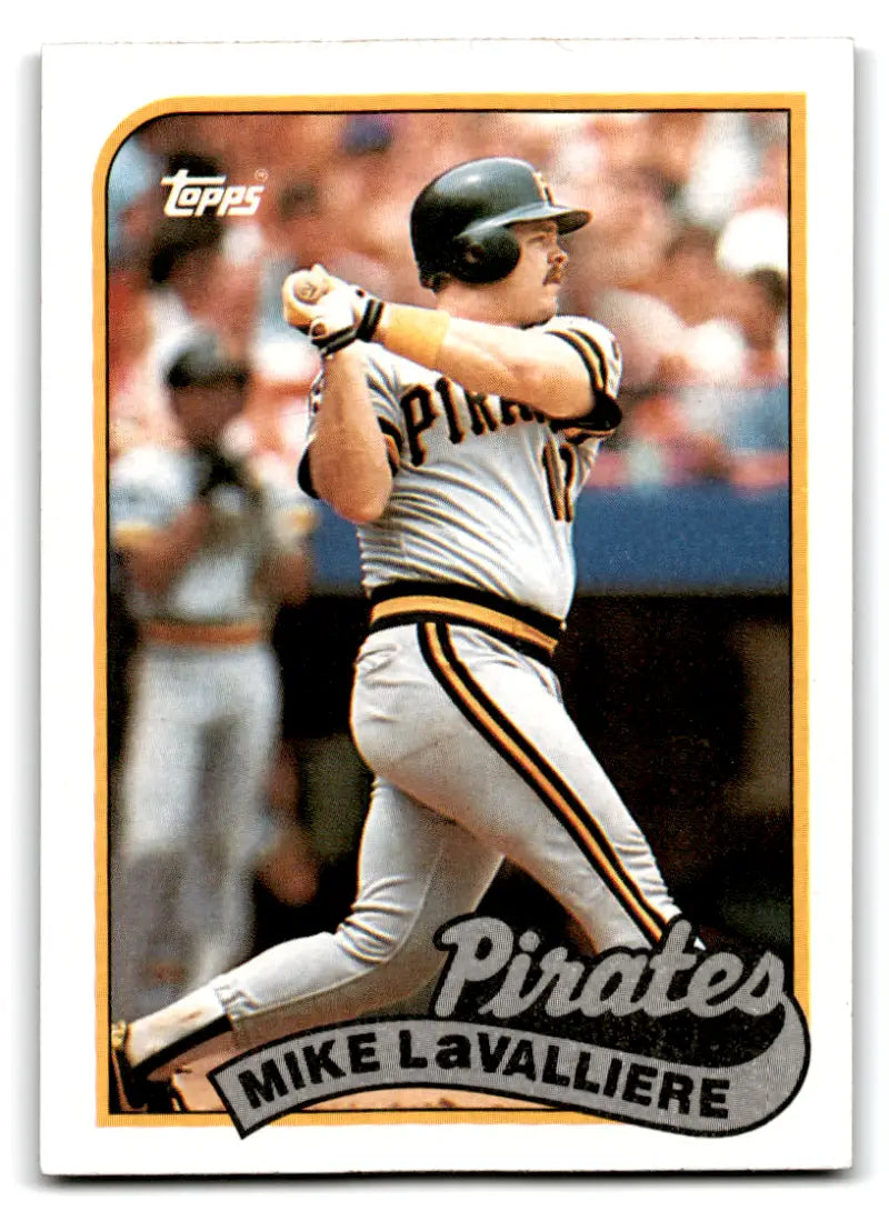 1989 Topps #218 Mike LaValliere NM-MT Pirates ID:72356