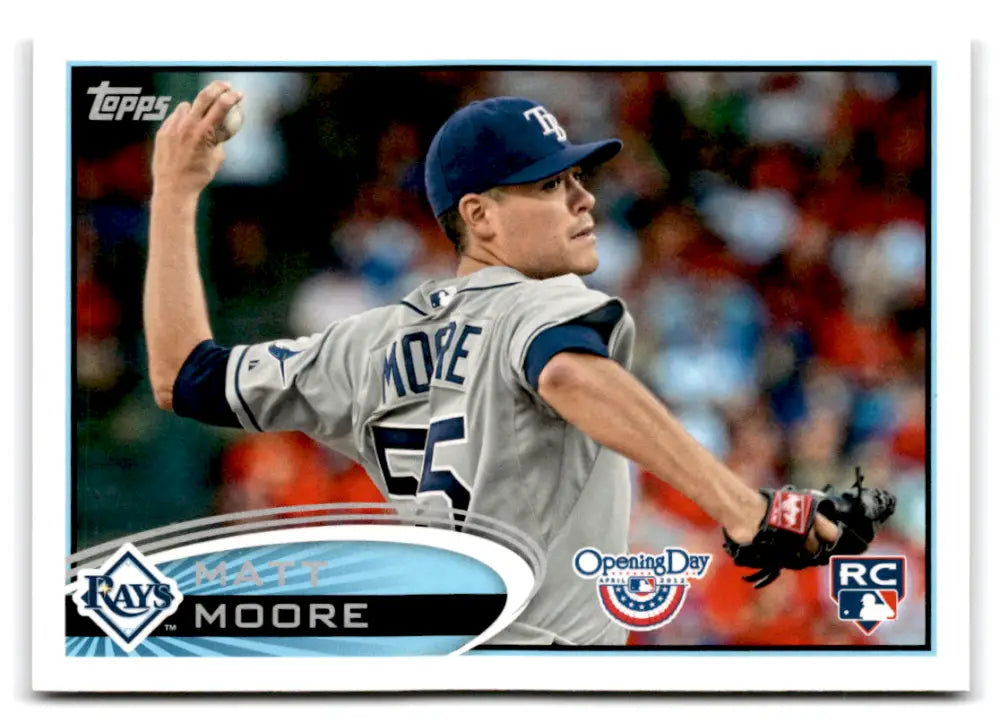 2012 Topps Opening Day #21 Matt Moore NM-MT RC Rookie Rays ID:72581