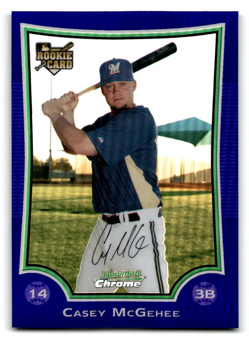 2009 Bowman Draft Chrome Refractors Purple #BDP41 Casey McGehee EX/NM B ID:72616