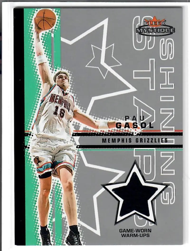 2003-04 Fleer Mystique Shining Stars Warmups #SSPG Pau Gasol NM-MT MEM ID:72671