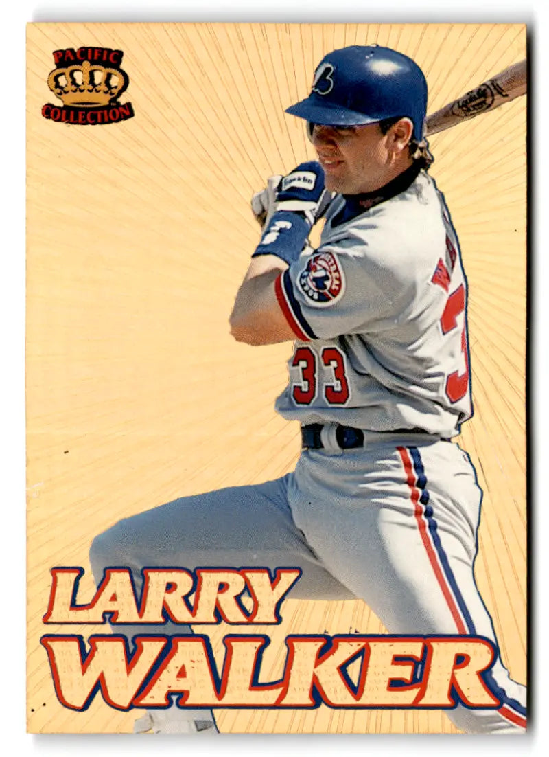 1995 Pacific Gold Prisms #30 Larry Walker NM Near Mint Expos ID:73339