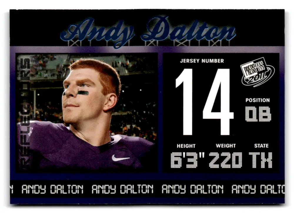 2011 Press Pass Reflectors Blue #38 Andy Dalton NM-MT ID:73565