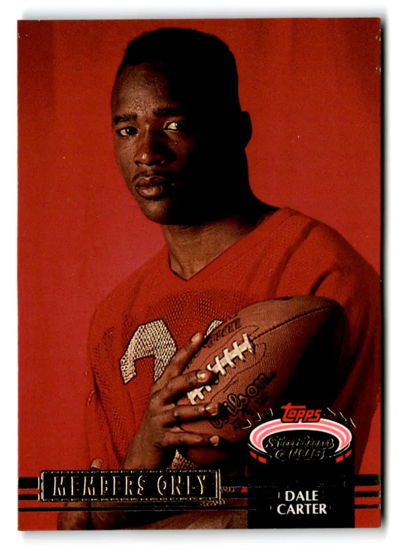 1992 Topps Stadium Club Members Only #NNO Dale Carter EX/NM Chiefs ID:73596