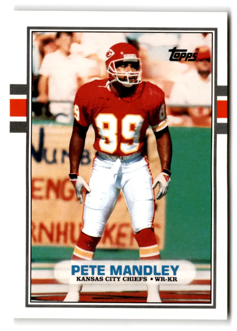 1989 Topps Traded #12T Pete Mandley NM-MT Chiefs ID:73681
