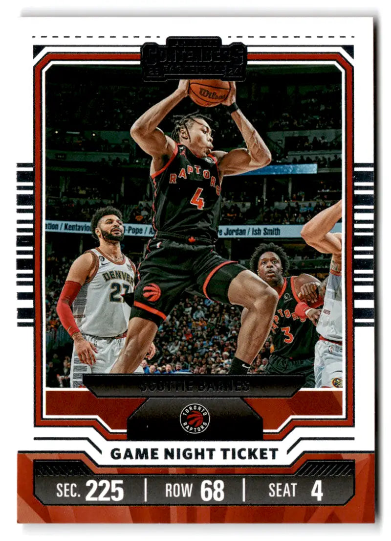 2023-24 Panini Contenders Game Night Ticket #9 Scottie Barnes NM-MT Rap ID:74043