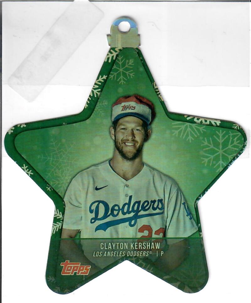 2021 Topps Holiday Mega Box Oversized MLB Star Ornament Die-Cut #WHO-CK Clayton
