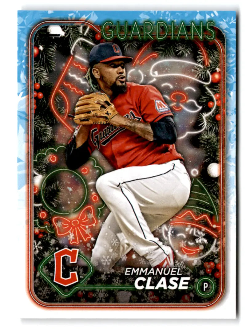 2024 Topps Holiday #H10 Emmanuel Clase NM-MT Guardians ID:74785