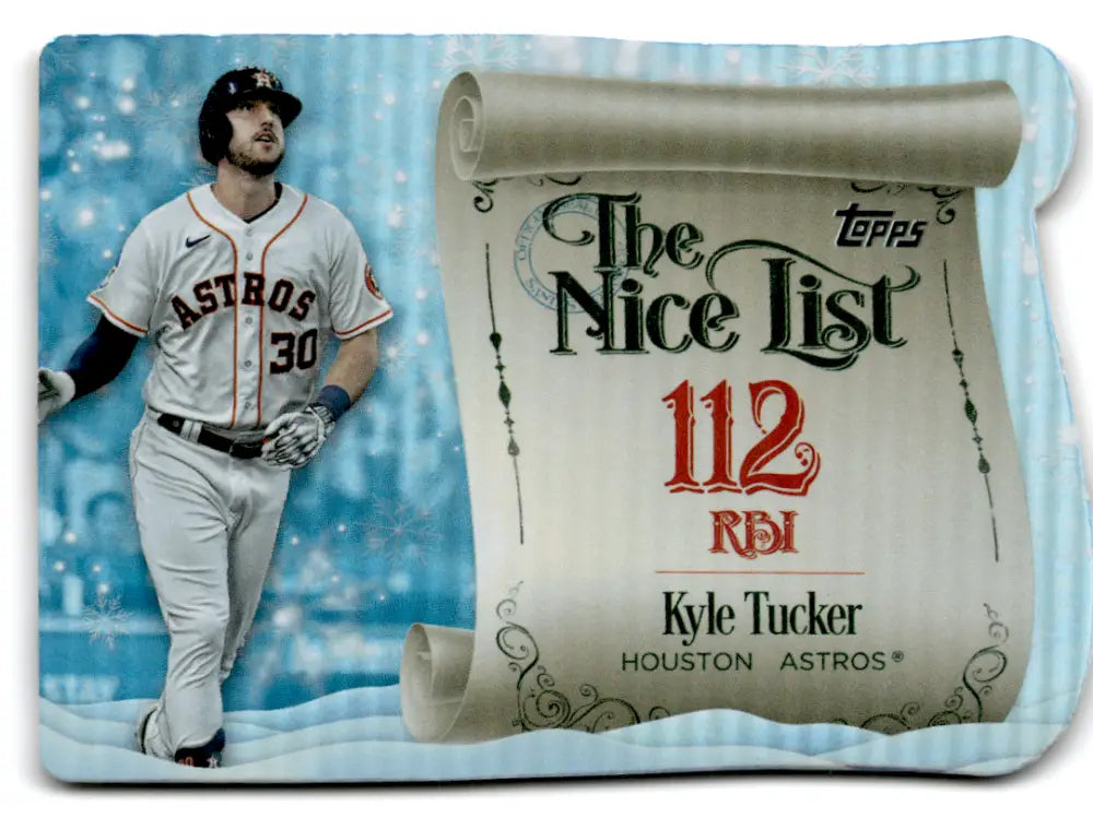 2024 Topps Holiday Making the Nice List #MNL-17 Kyle Tucker NM-MT Astro ID:74872