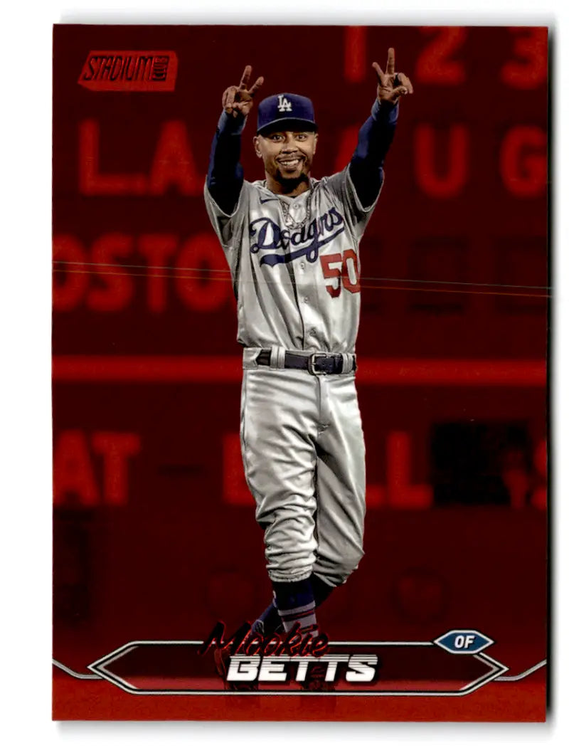 2024 Topps Stadium Club Red Foil #167 Mookie Betts NM-MT Dodgers ID:75230