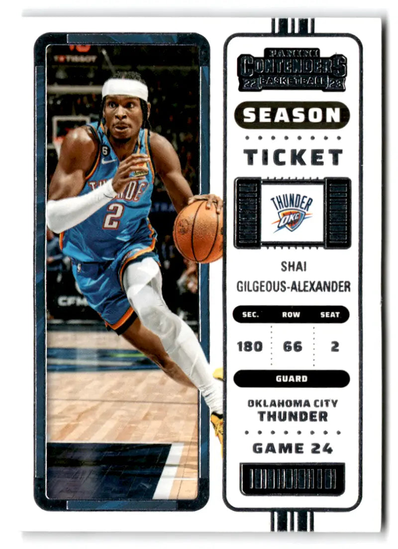 2022 Panini Contenders Season Ticket Retail #18 Shai Gilgeous-Alexander ID:76253