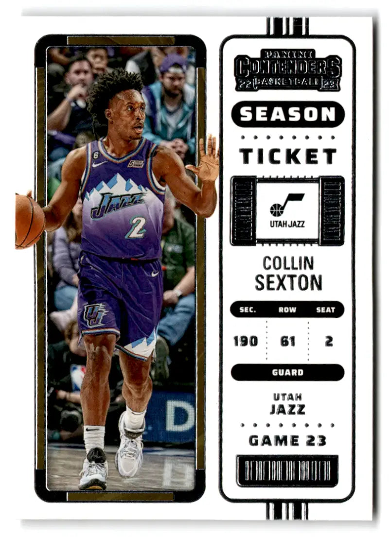2022 Panini Contenders Season Ticket Retail #33 Collin Sexton NM-MT Jaz ID:76258