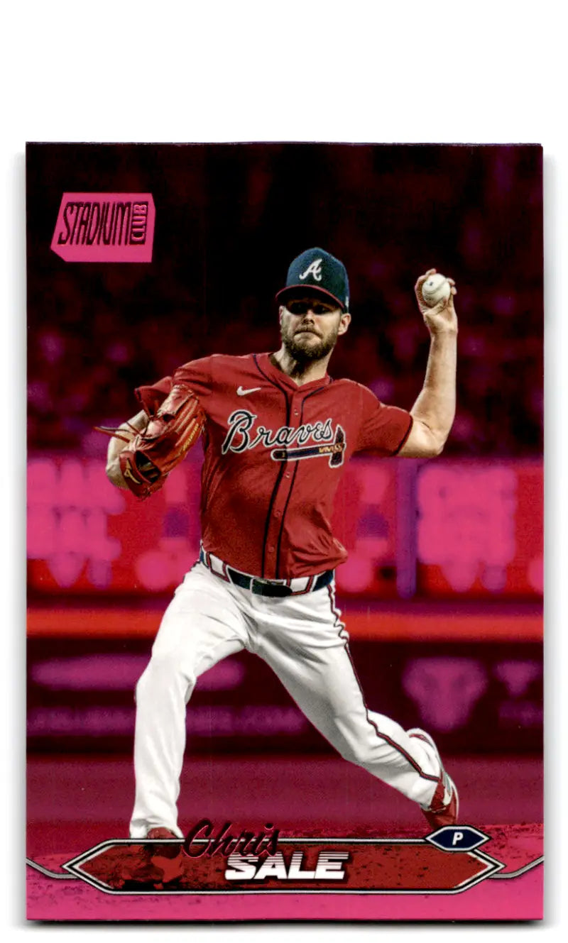 2024 Topps Stadium Club Pink Foil #62 Chris Sale NM-MT Braves ID:76409