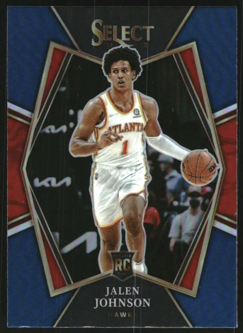 2021 Panini Select Blue Prizms #200 Jalen Johnson NM-MT Hawks Premeir L ID:77114