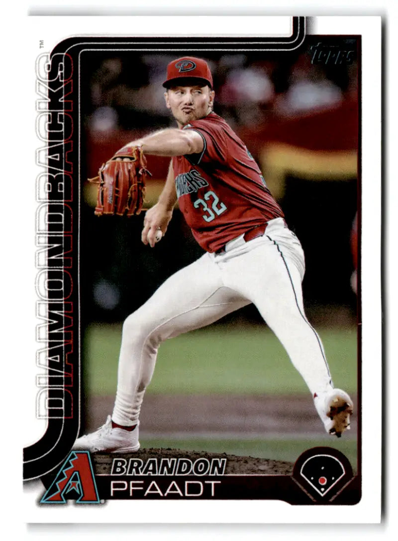 2025 Topps #182 Brandon Pfaadt NM Near Mint Diamondbacks ID:77315