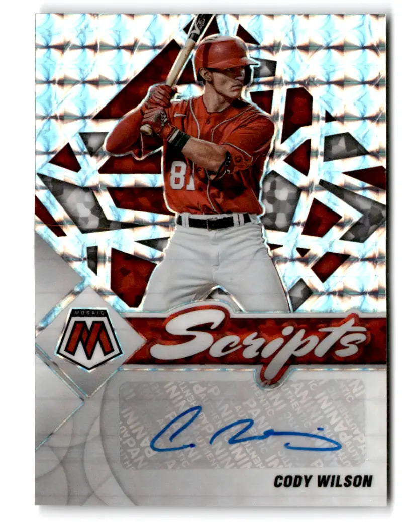 2022 Panini Mosaic Scripts Holo #22 Cody Wilson NM-MT Auto Nationals ID:77723