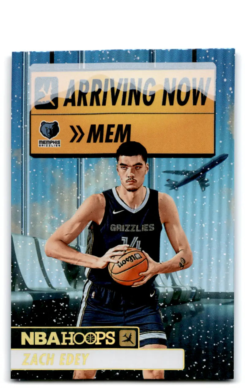 2024-25 Panini Hoops Arriving Now Winter Holo #6 Zach Edey NM-MT Grizzl ID:78052