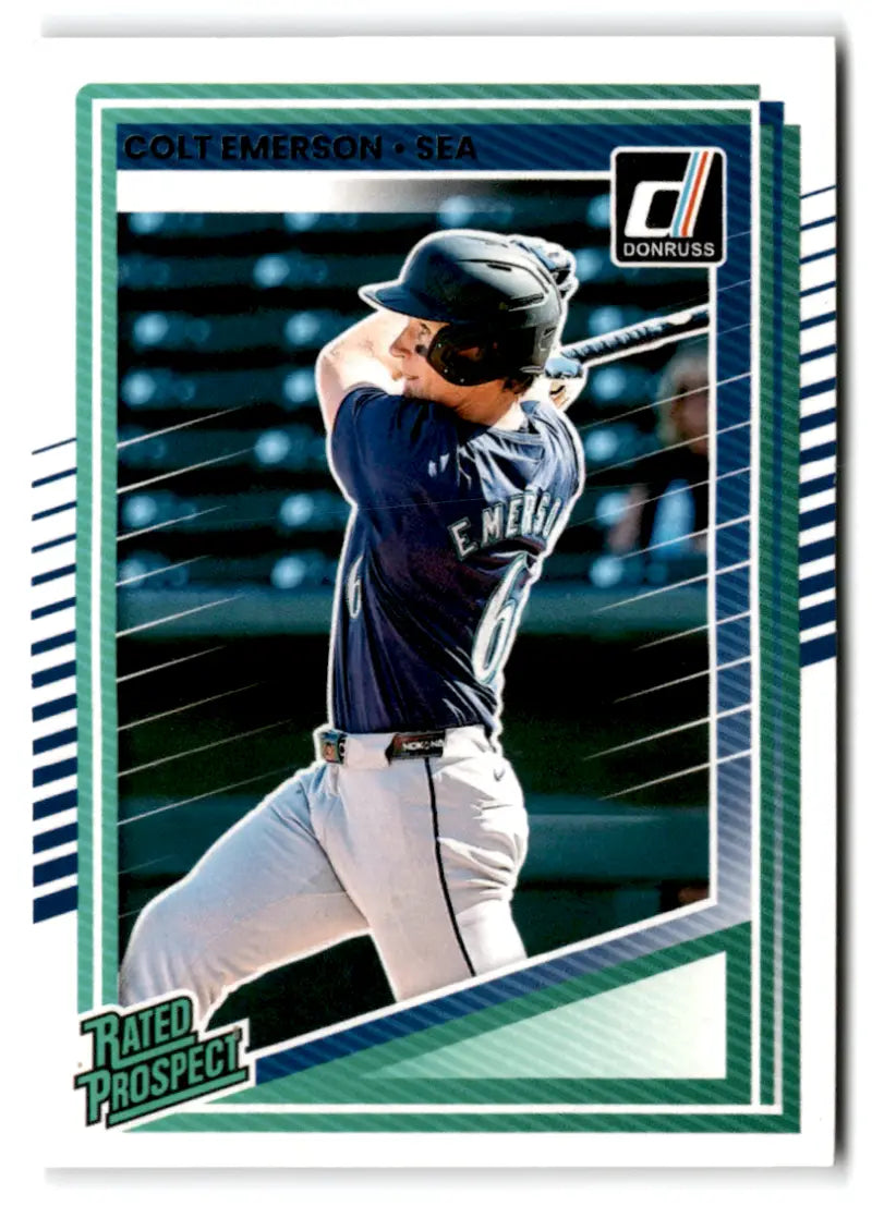 2025 Donruss Rated Prospects #180 Colt Emerson NM-MT RC Rookie Mariners ID:78561