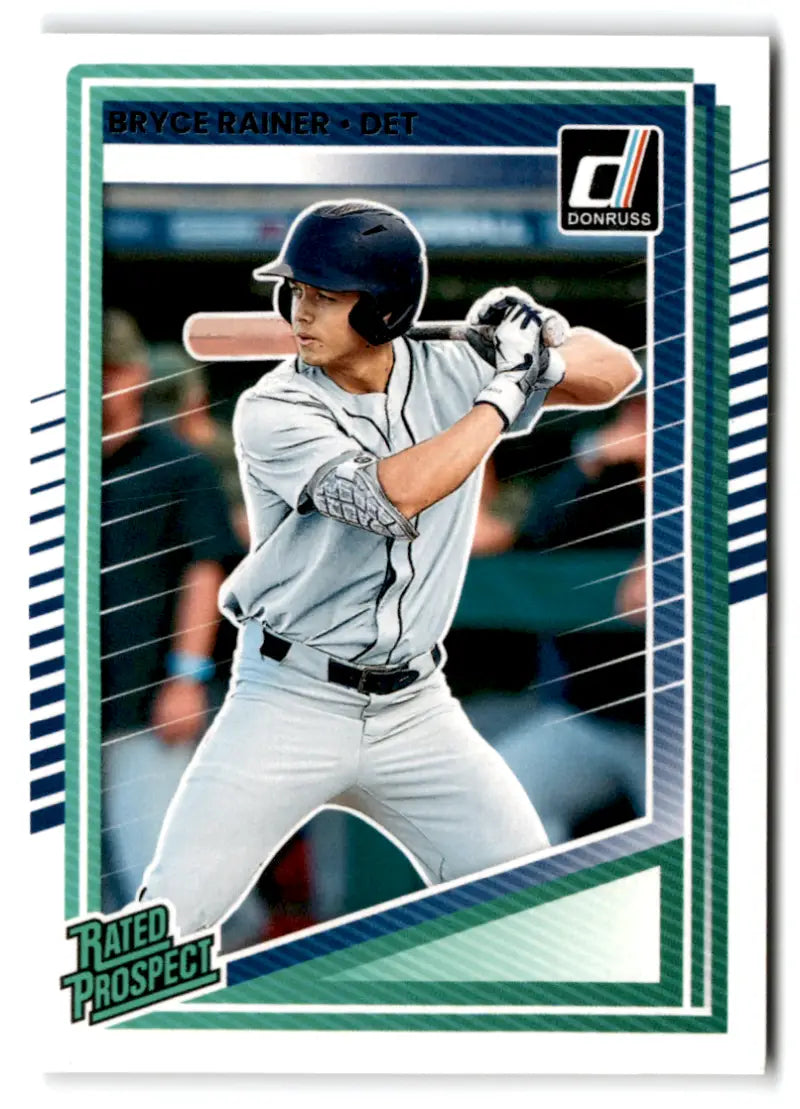 2025 Donruss Rated Prospects #189 Bryce Rainer NM-MT RC Rookie Tigers R ID:78562