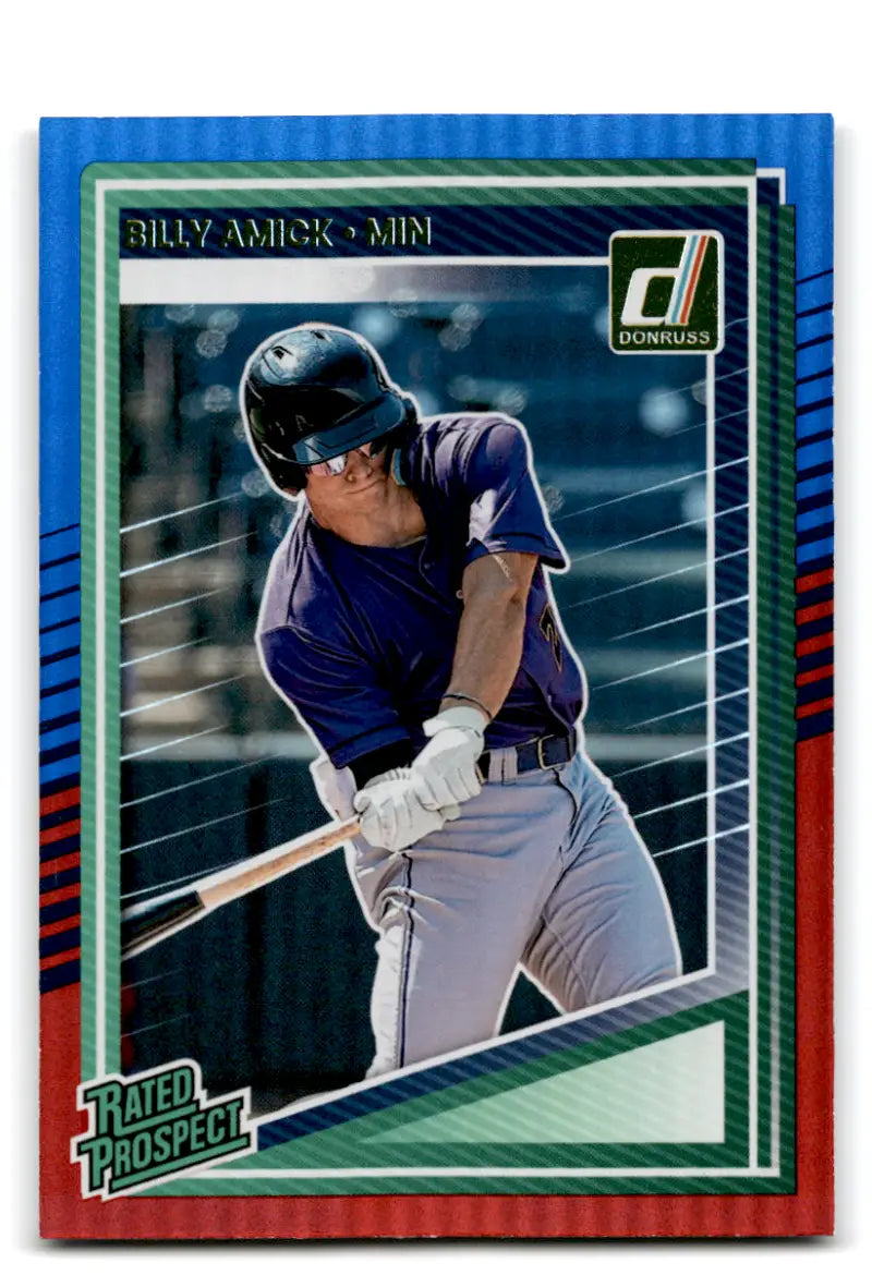 2025 Donruss Red and Blue #156 Billy Amick NM-MT RC Rookie Twins Rated ID:78581