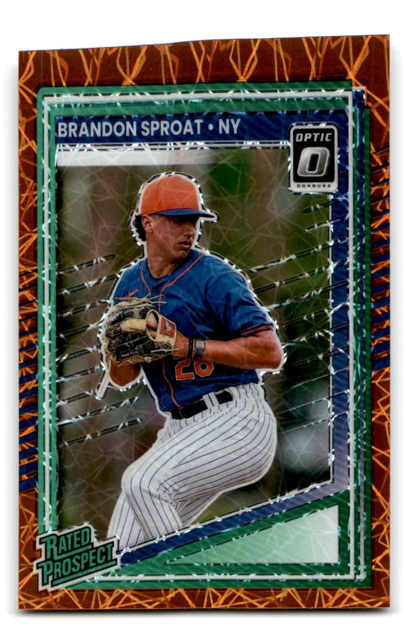 2025 Donruss Optic Orange Velocity #119 Brandon Sproat NM-MT RC Rookie ID:79435