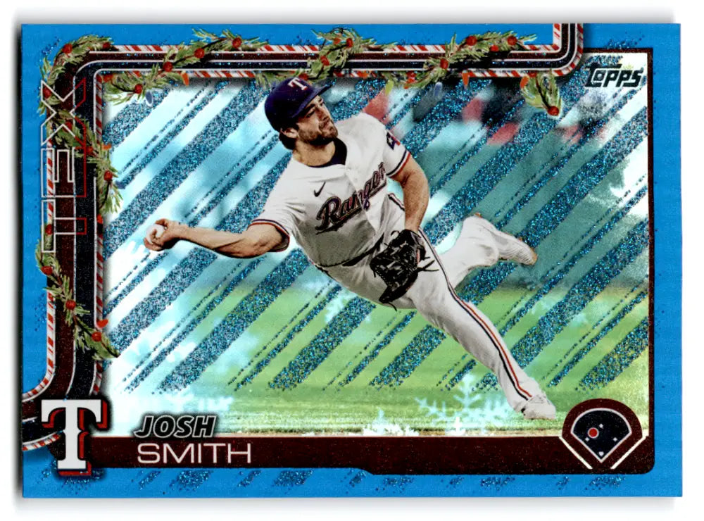 2025 Topps Holiday Blue Metallic Glitter Holiday #H153 Josh Smith NM-MT ID:79806