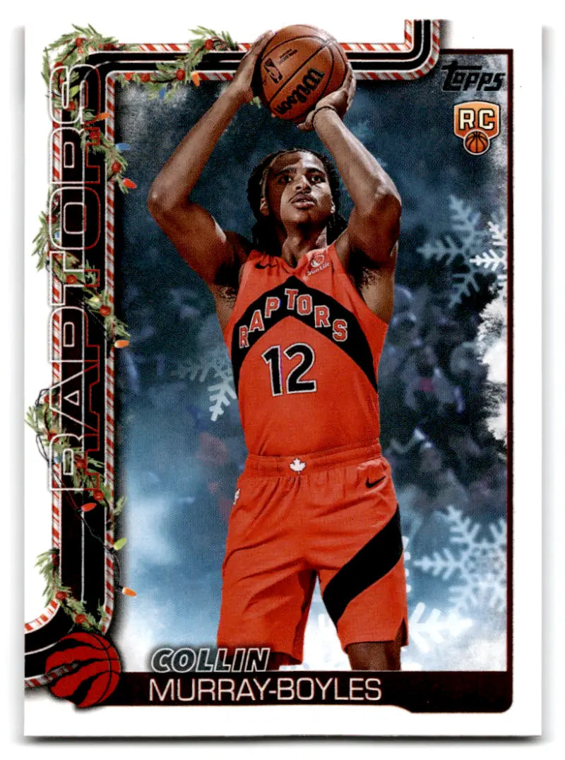 2025-26 Topps Holiday #H169 Collin Murray-Boyles NM-MT RC Rookie Raptor ID:79914