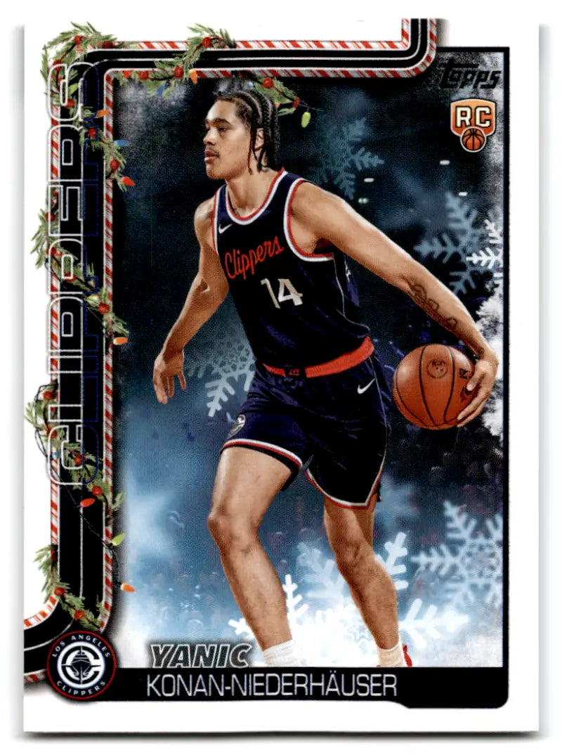 2025-26 Topps Holiday #H190 Yanic Konan-Niederhauser NM-MT RC Rookie Cl ID:80195