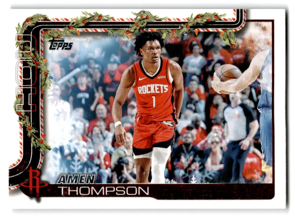 2025-26 Topps Holiday #H141 Amen Thompson NM-MT Rockets ID:80361
