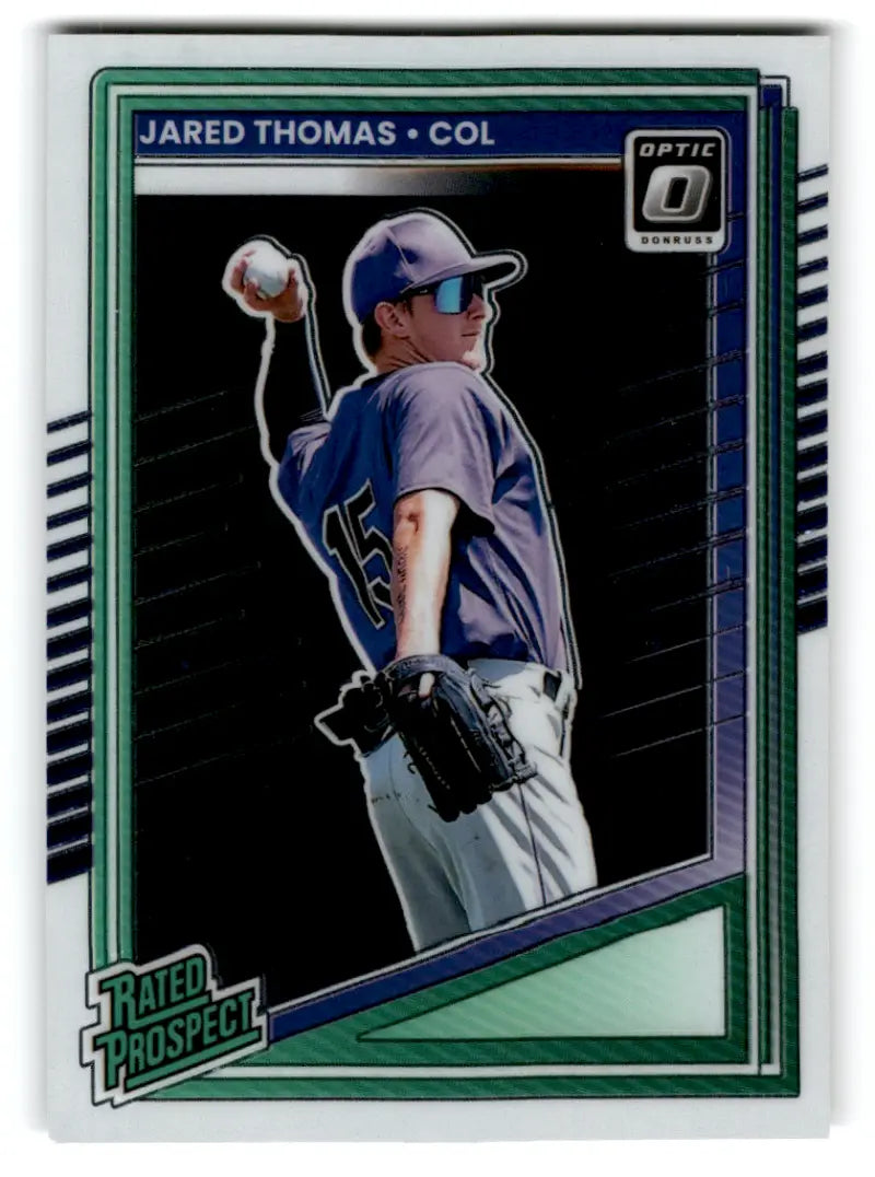 2025 Donruss Optic #147 Jared Thomas NM-MT RC Rookie Rockies Rated Pros ID:80501