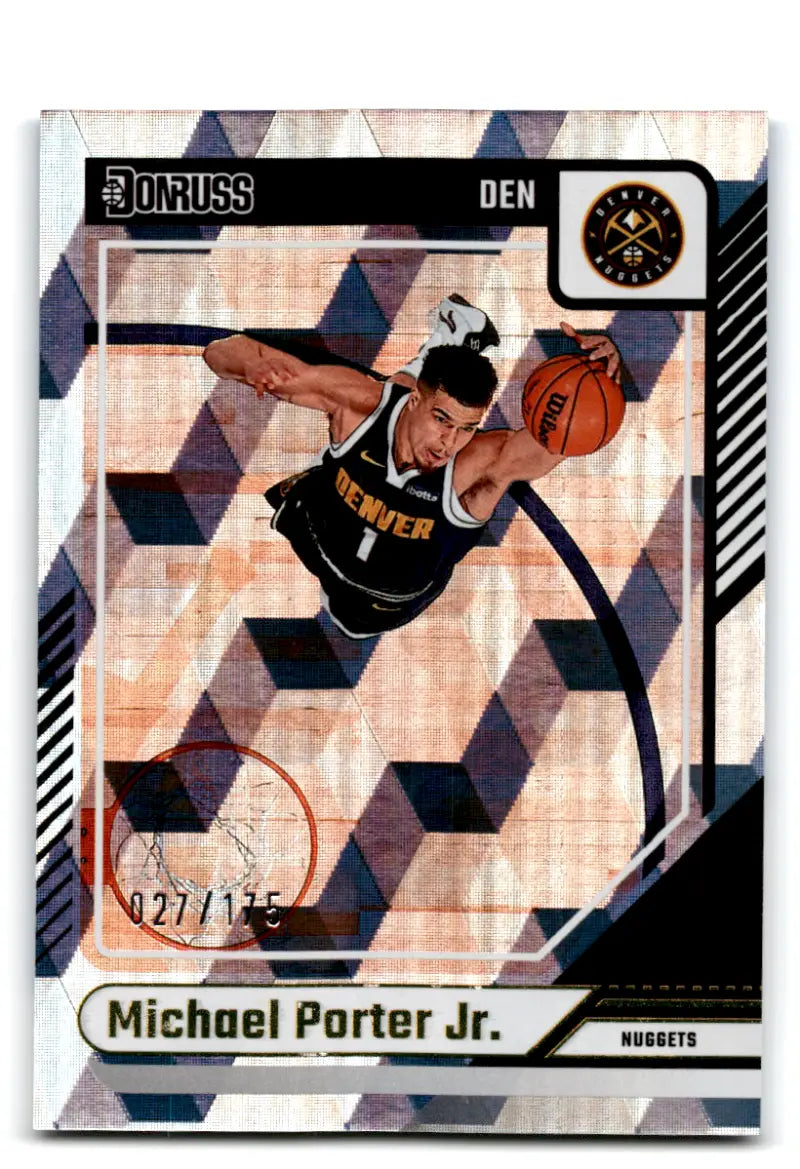 2024-25 Donruss Cubic #100 Michael Porter Jr. NM-MT 027/175 Nuggets ID:80765