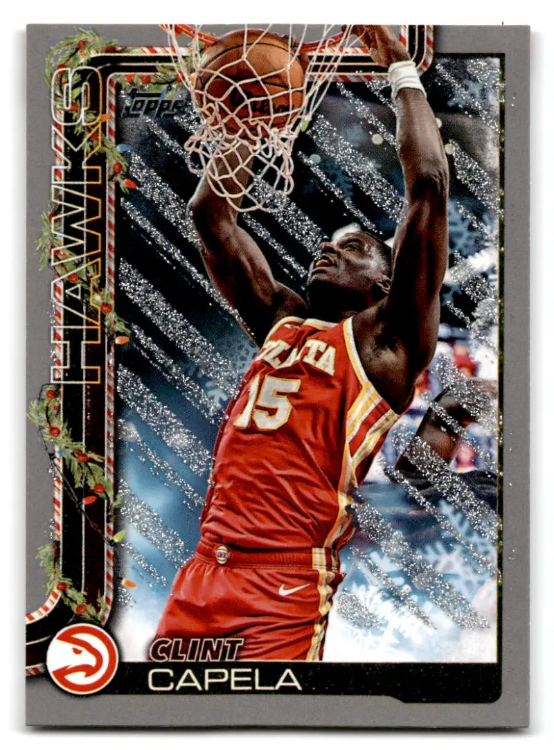 2025-26 Topps Holiday Glitter Holiday #H50 Clint Capela NM-MT Hawks ID:80857