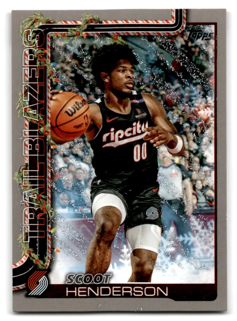 2025-26 Topps Holiday Glitter Holiday #H96 Scoot Henderson NM-MT Blazer ID:80863