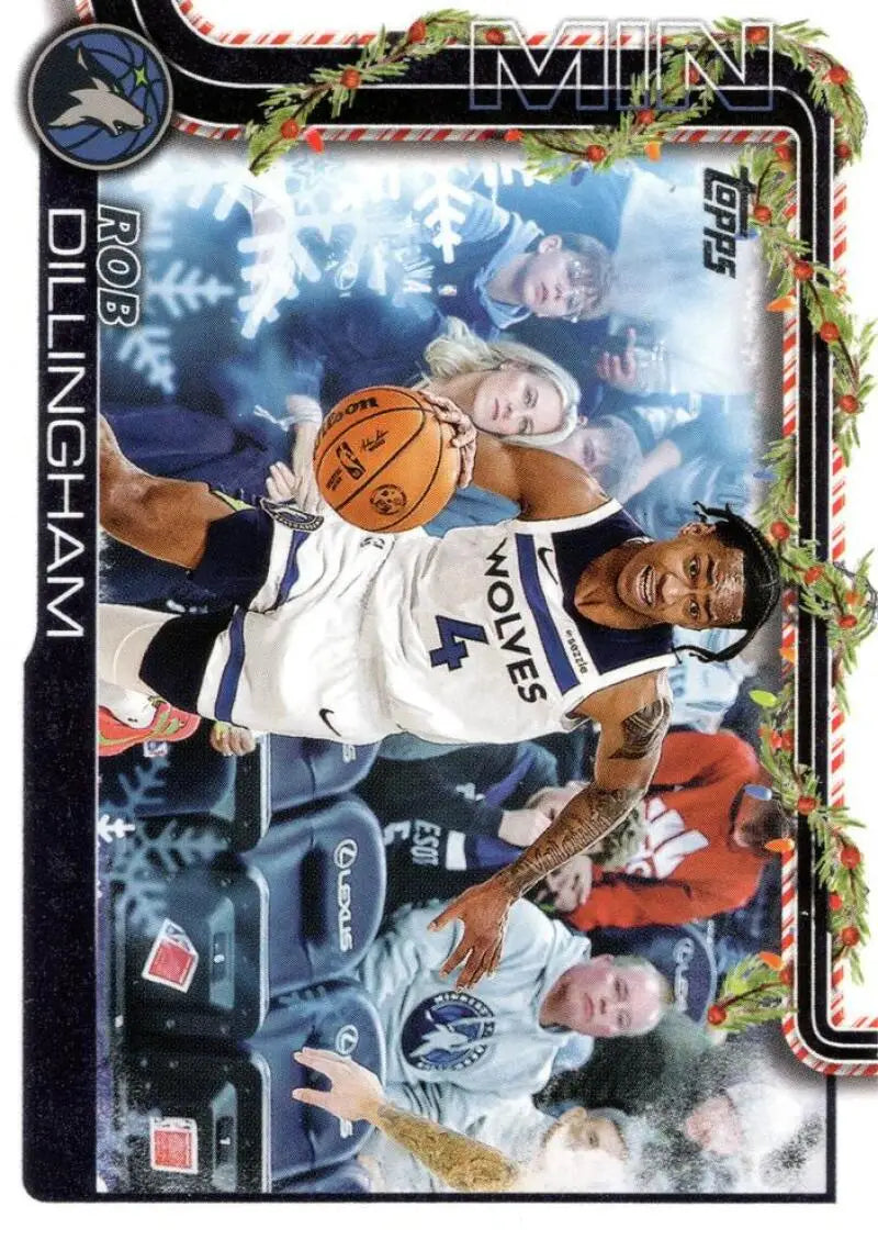 2025-26 Topps Holiday #H89 Rob Dillingham NM-MT Timberwolves ID:80906