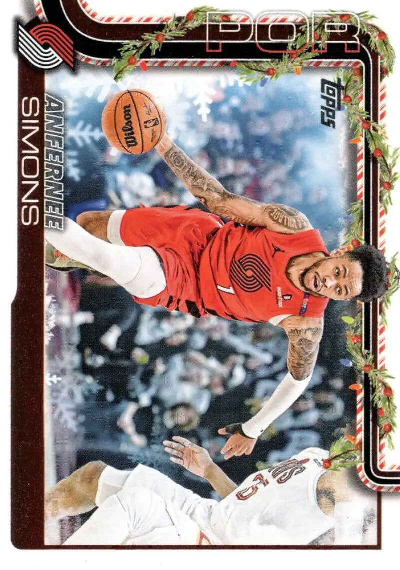 2025-26 Topps Holiday #H97 Anfernee Simons NM-MT Blazers ID:80912