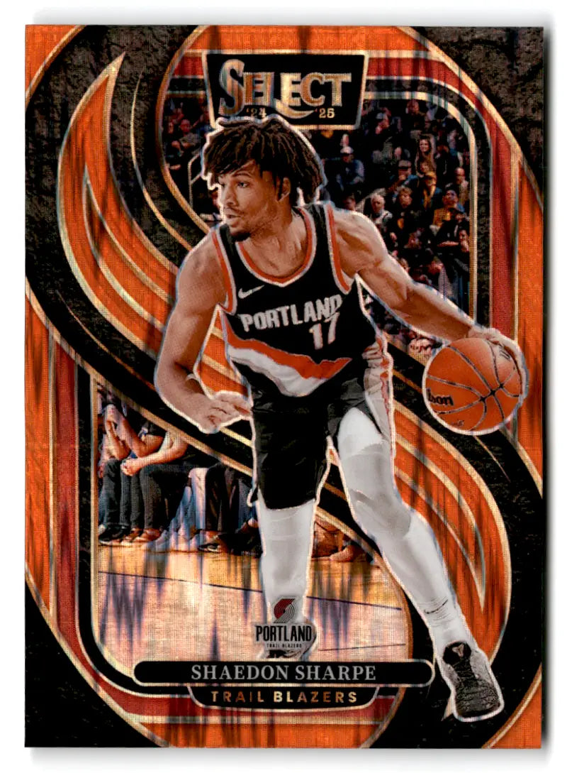 2024-25 Panini Select Orange Flash Prizms #152 Shaedon Sharpe NM-MT Bla ID:80958