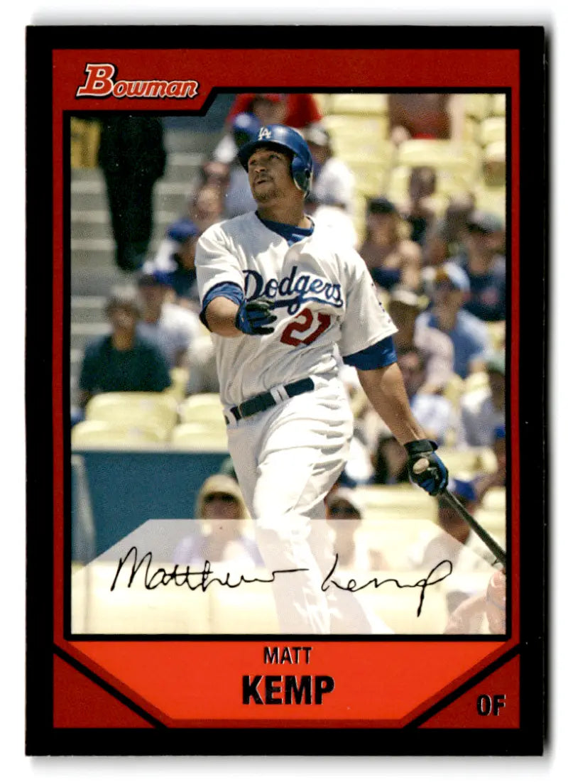 2007 Bowman #160 Matt Kemp NM Near Mint Dodgers ID:81501
